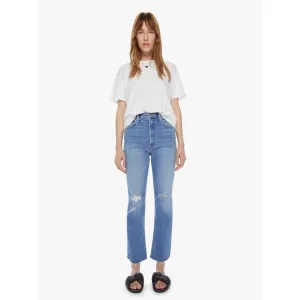 MOTHER High-Waist Rider Ankle Fray Jeans – Party Like a Pirate