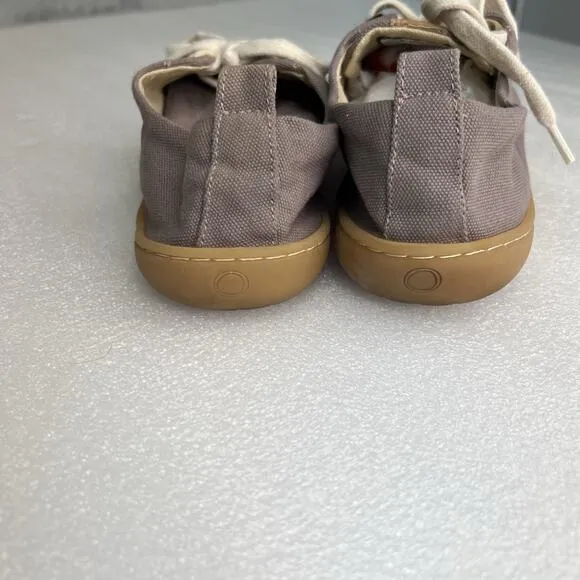 Mukishoes Sneakers Linen EU 39 Thyme Lace up Barefoot Womens Comfort Flats Shoes