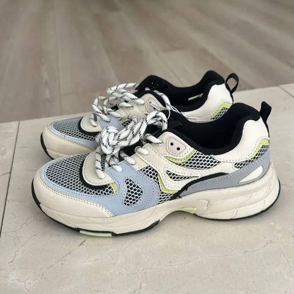 Multi piece mesh sneakers