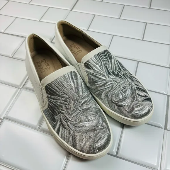 Naturalizer Marianne 4 Sneakers White Silver 8.5W