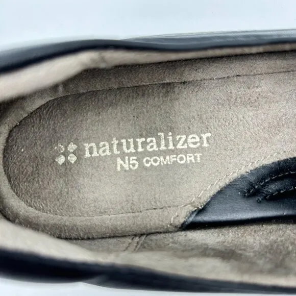 Naturalizer Women's Channing Black Leather Loafers Size 8N