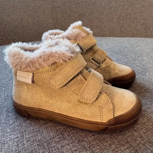 Naturino Dellen Glitter Faux Fur Lined Boots Booties