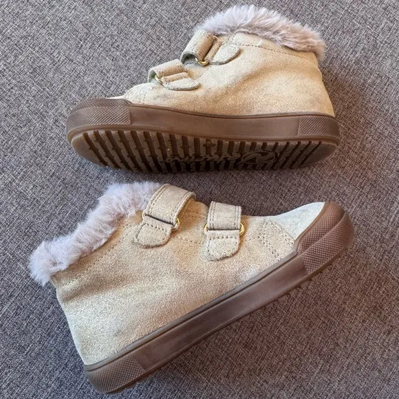 Naturino Dellen Glitter Faux Fur Lined Boots Booties
