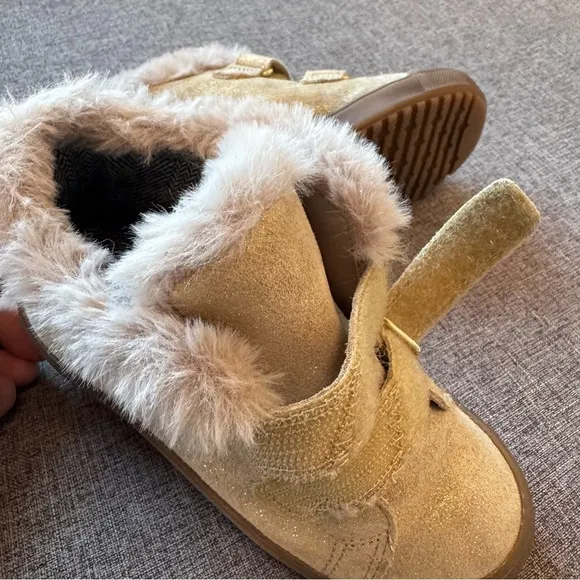 Naturino Dellen Glitter Faux Fur Lined Boots Booties