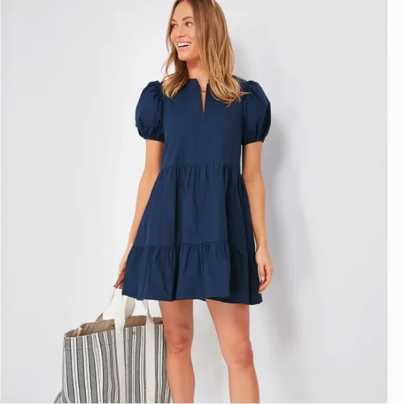 Navy Zipper Mini Ellie DressHYACINTH HOUSE