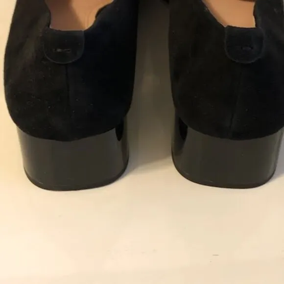 New AD &amp; Daughters x Anthropologie Greyan Loafer Black Calf Hair Palm Leaf 7.5