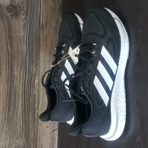 New Adidas Supernova Black White Running Sneakers