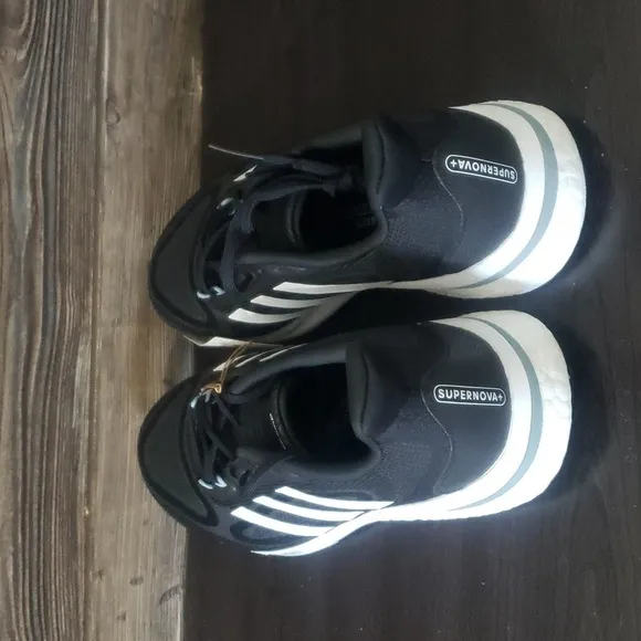 New Adidas Supernova Black White Running Sneakers