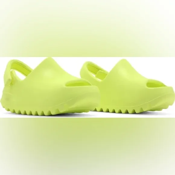 NEW Adidas Yeezy Slide Green Glow Size 5K 5C Toddler