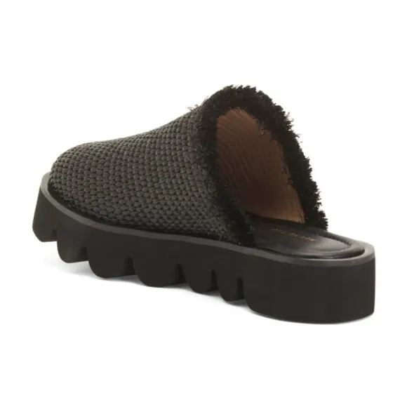 NEW ALL BLACK Raffy Round Lugg Flats black for women 764tn