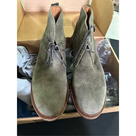 New Allen Edmonds Chandler Piombo Suede Waterproof Chukka Boots 10.5