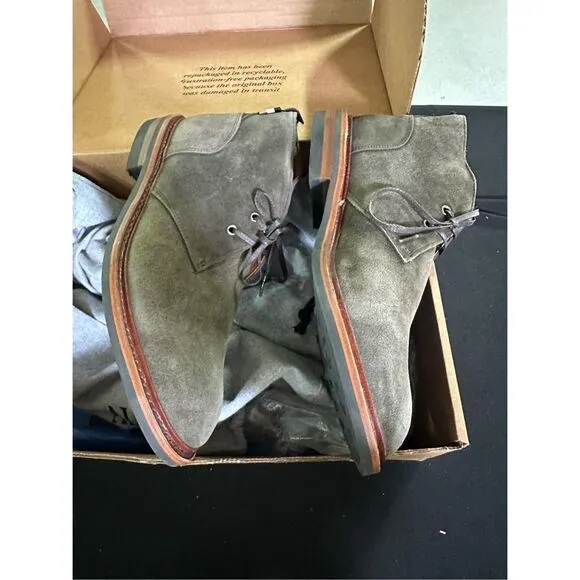 New Allen Edmonds Chandler Piombo Suede Waterproof Chukka Boots 10.5