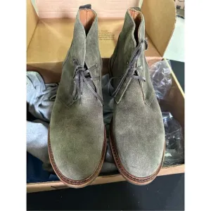 New Allen Edmonds Chandler Piombo Suede Waterproof Chukka Boots 10.5