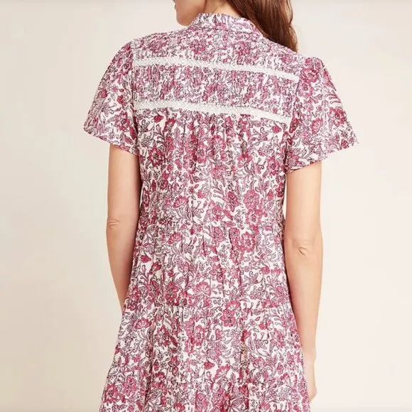 New! Anthropologie Georgina Tiered Shirtdress Women's Size XL