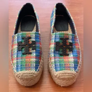 New Authentic Tory Burch Special Edition Multicolor Espadrilles 6.5
