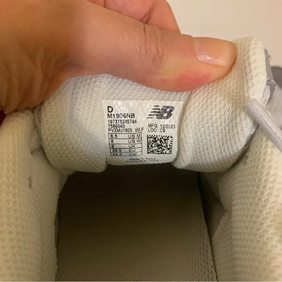 NEW BALANCE 1906 gray sneakers