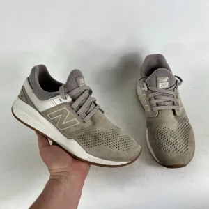 New Balance 247 Rev Lite Sneakers Womens 8.5 Beige Lace Up Running Shoes WS247PA