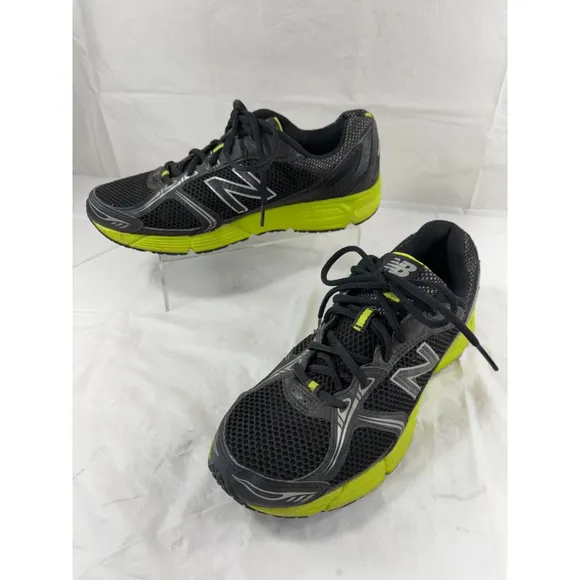 New Balance 480 V3 Black and Green Mesh Sneakers Men's Size 8.5