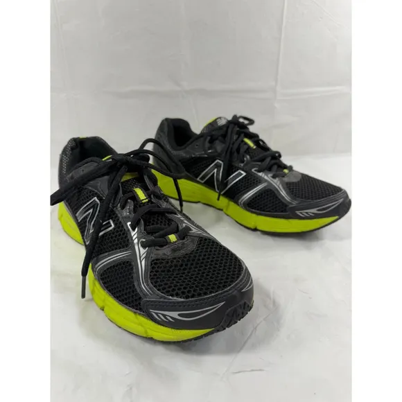 New Balance 480 V3 Black and Green Mesh Sneakers Men's Size 8.5