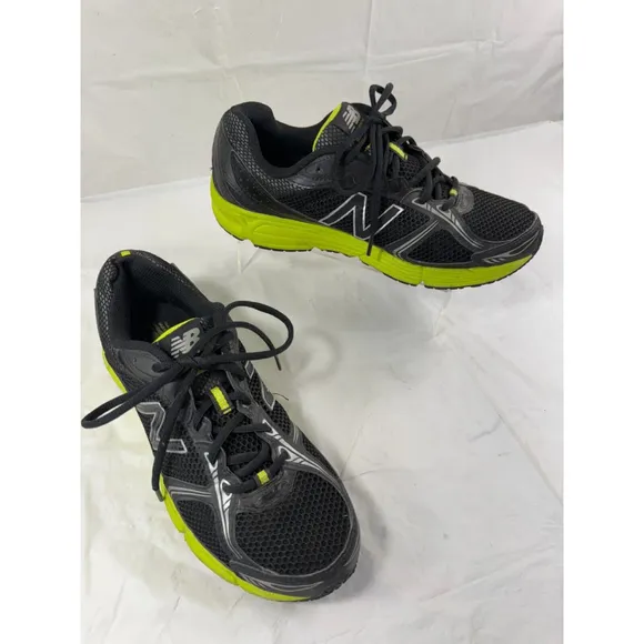 New Balance 480 V3 Black and Green Mesh Sneakers Men's Size 8.5