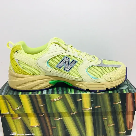 New Balance 530 Salehe Bembury MR530PR Yellow Green Men’s Sneaker 10 D - Medium