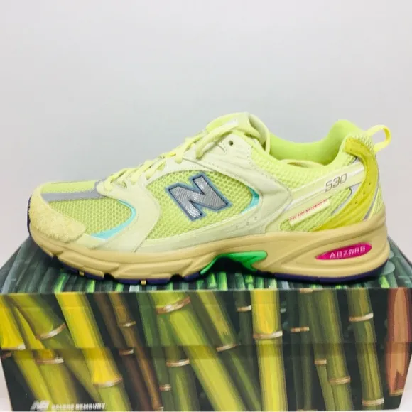 New Balance 530 Salehe Bembury MR530PR Yellow Green Men’s Sneaker 10 D - Medium