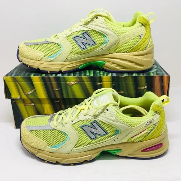 New Balance 530 Salehe Bembury MR530PR Yellow Green Men’s Sneaker 10 D - Medium