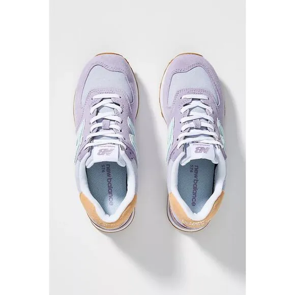 New Balance 574 lavender sneakers size 6