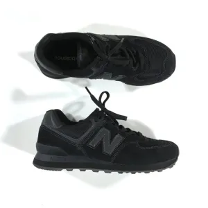 New Balance 574 Sneakers Mens Size 9 EUR 42.5 Black Suede ML574EVE