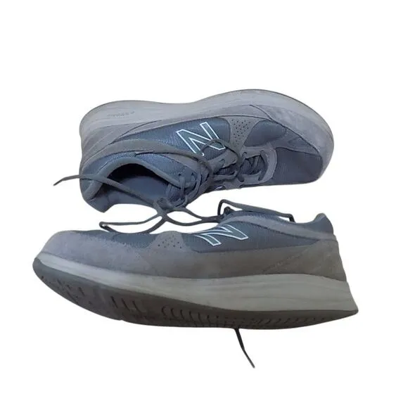 New Balance 877 Sneakers 10.5 Wide 2E Men Gray Walking Suede Mesh Athleisure