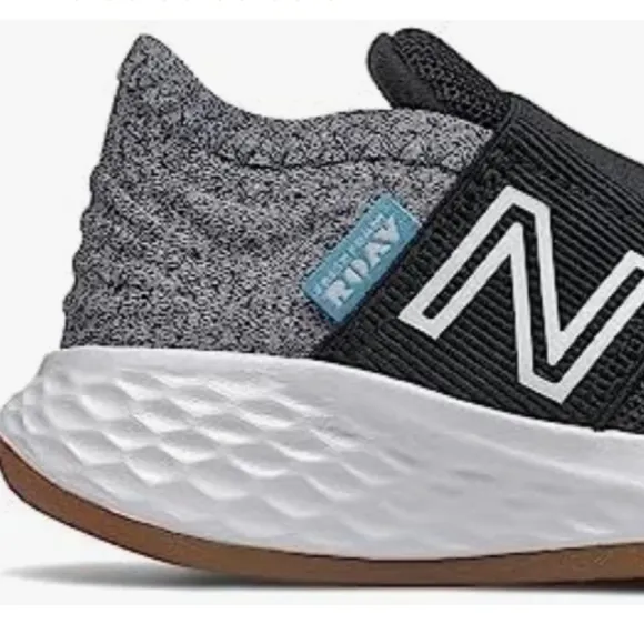New Balance Black and Gray Sneakers with Breathable Mesh