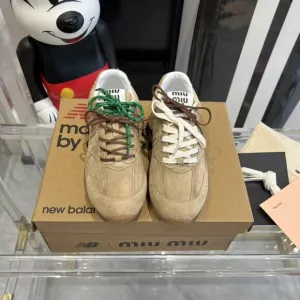✨NEW BALANCE MIU MIU Suede Mesh Sneakers