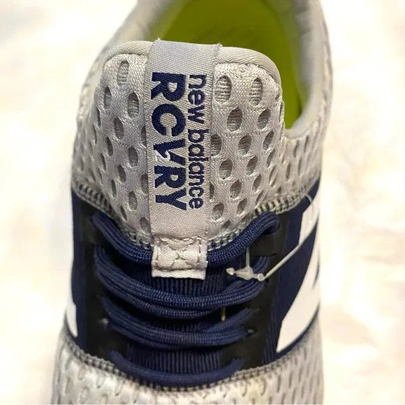New Balance RCVRY v2 training mesh sneakers gray navy SZ 10 NWOT