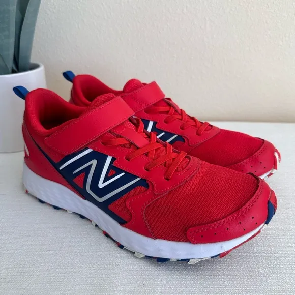 New Balance Team Red Night Sky Foam Mesh Athletic Sneakers Boys 6.5