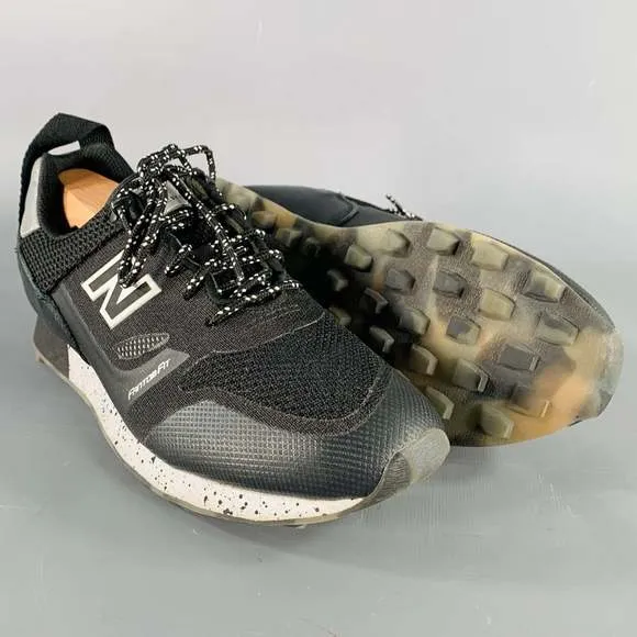 NEW BALANCE Trailbuster Black White Mixed Fabrics Mesh Athletic Sneakers