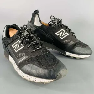 NEW BALANCE Trailbuster Black White Mixed Fabrics Mesh Athletic Sneakers