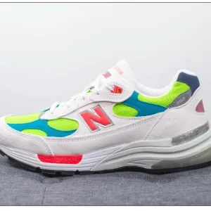 New Balance  White Neon Sneakers 👟