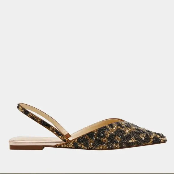 new Betsey Johnson Vance Mule LEOPARD Flats Womens 254 392