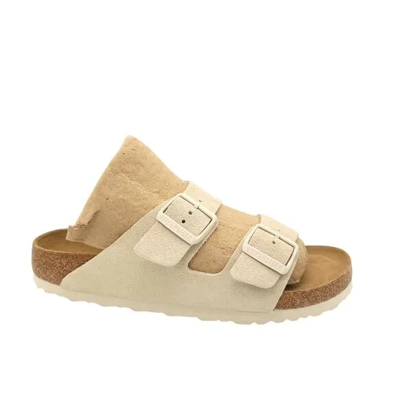 NEW Birkenstock Arizona Soft Suede Sandals Womens 40 9/9.5 Minimalist Neutral