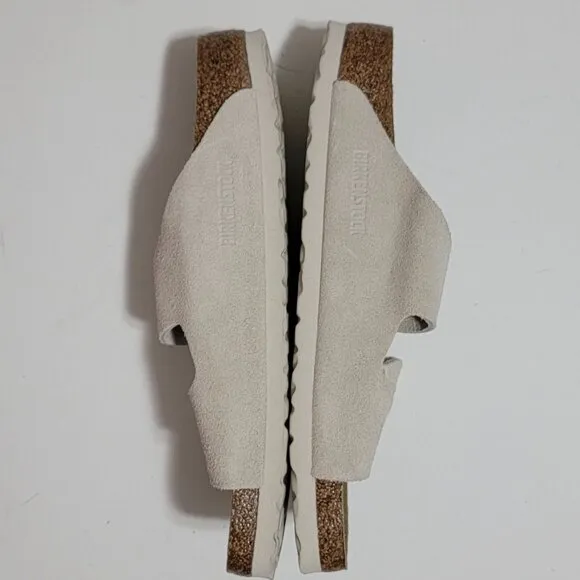NEW Birkenstock Arizona Soft Suede Sandals Womens 40 9/9.5 Minimalist Neutral