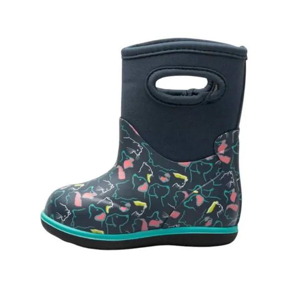 NEW BOGS boy's classic pet boots in ink blue multi