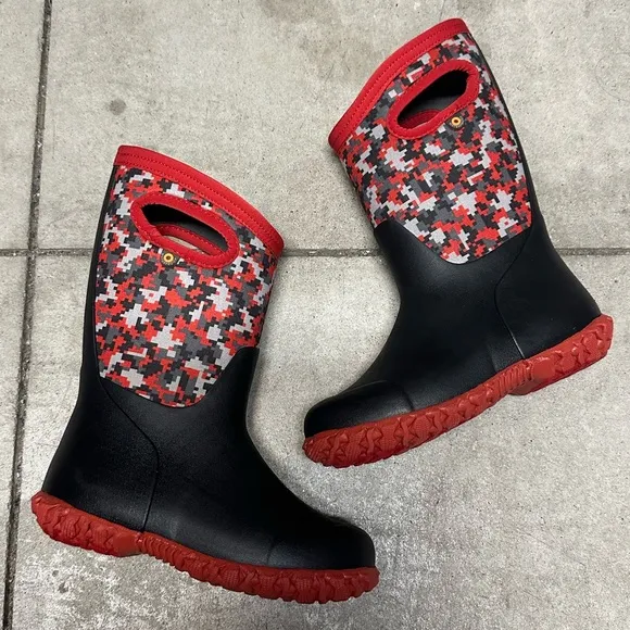 NEW Bogs Kids' Digital Maze Insulated Rain Boots