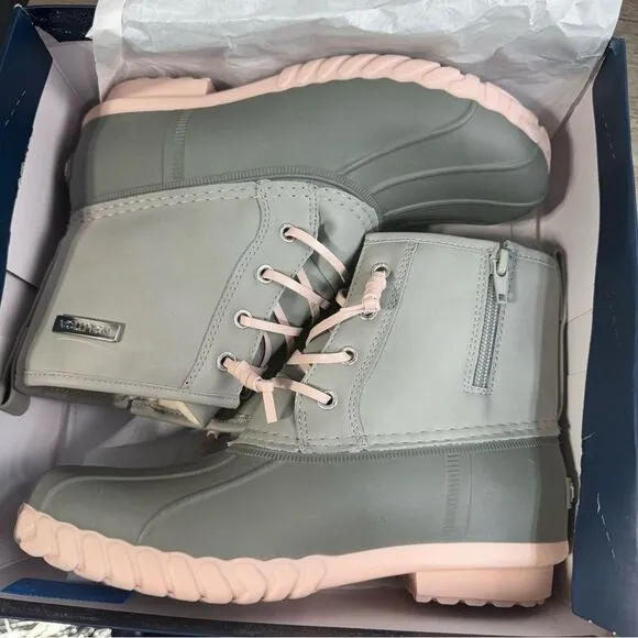 NEW Boots sz 2 Nautica Kids Boys &amp; Girls Duck Boots Kids Waterproof H717