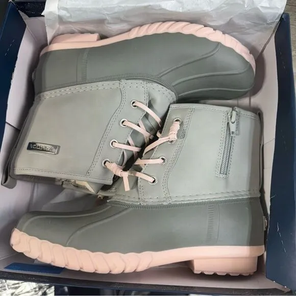 NEW Boots sz 2 Nautica Kids Boys &amp; Girls Duck Boots Kids Waterproof H717