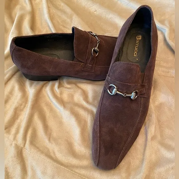 NEW Carrucci Brown Suede Loafers Size 13