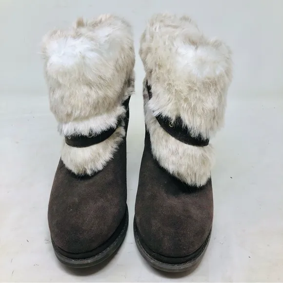 New Caterpillar (Cat) Faux Fur Lined Suede Ankle Boots