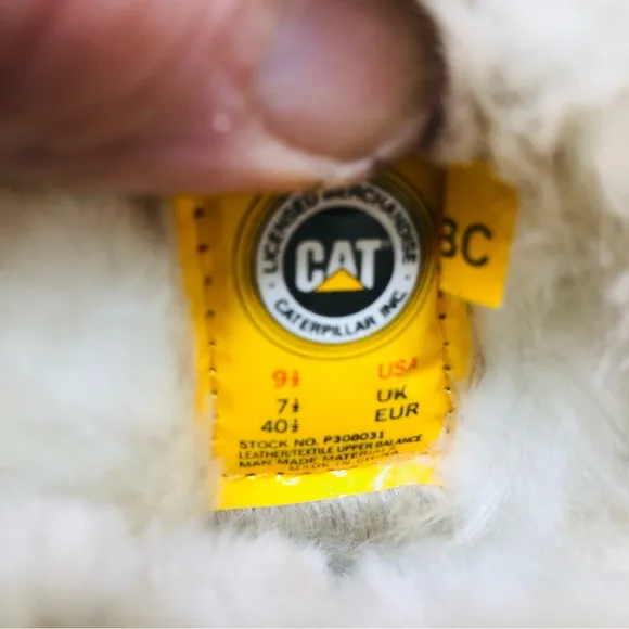 New Caterpillar (Cat) Faux Fur Lined Suede Ankle Boots