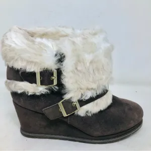 New Caterpillar (Cat) Faux Fur Lined Suede Ankle Boots