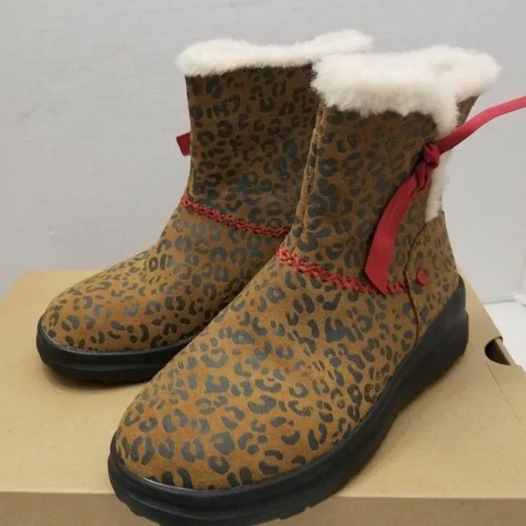 New Chestnut Short Classic Boot I Love❤ UGG Animal Print Leopard Cheetah 1006213