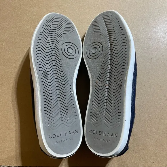 NEW Cole Haan Navy Blue Slip On Leather  Loafers